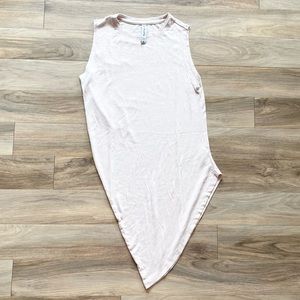 Athleta Modal Pink Asymmetrical Tunic Tank Top XS
